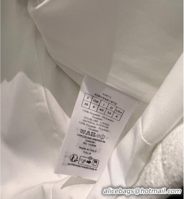 Particularly Recommended Dior White Jacket with Neck Bow DR032630 2026