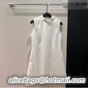 Reasonable Price Dior White Dress with Neck Bow DR032630 2026