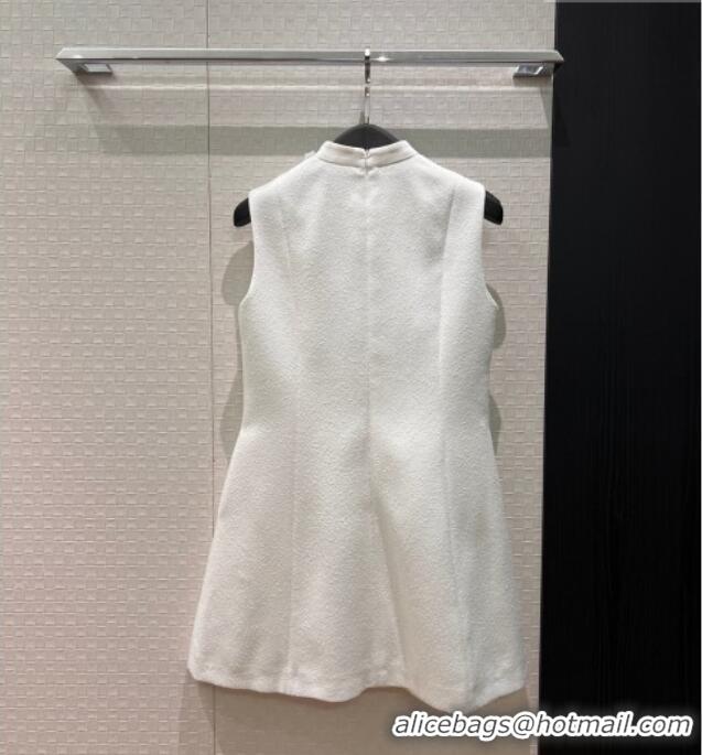 Reasonable Price Dior White Dress with Neck Bow DR032630 2026