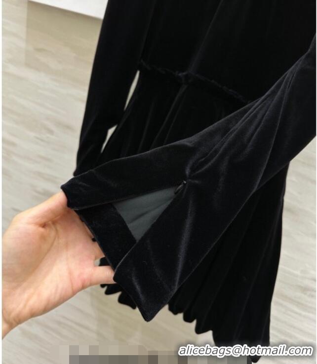 Buy New Cheap Dior Velvet Dress DR032526 Black 2026
