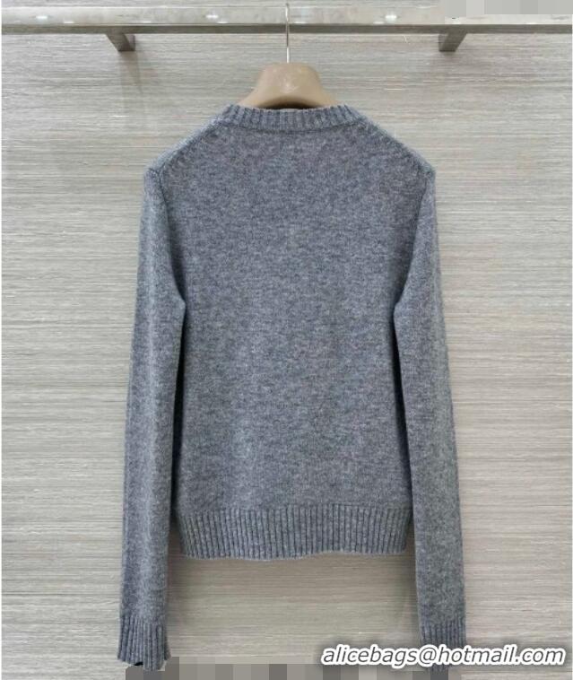 High Quality Dior Cashmere Sweater DR032539 Grey 2026