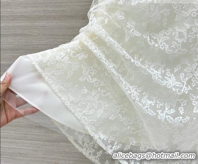 Buy Cheap Dior Lace Mesh Skirt DR032540 White 2026