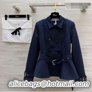 Good Product Inexpensive Dior Short Coat DR032544 Blue 2026