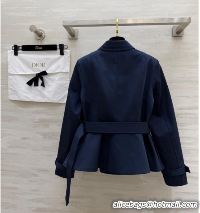 Good Product Inexpensive Dior Short Coat DR032544 Blue 2026