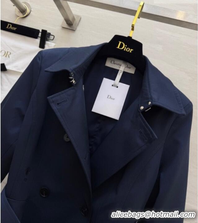 Good Product Inexpensive Dior Short Coat DR032544 Blue 2026