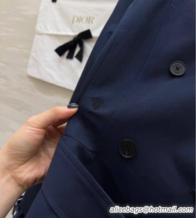 Good Product Inexpensive Dior Short Coat DR032544 Blue 2026