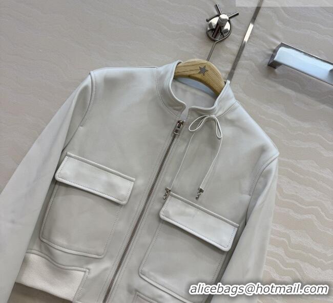 Traditional Discount Dior Lambskin Jacket D041008 White 2026
