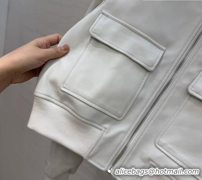 Traditional Discount Dior Lambskin Jacket D041008 White 2026