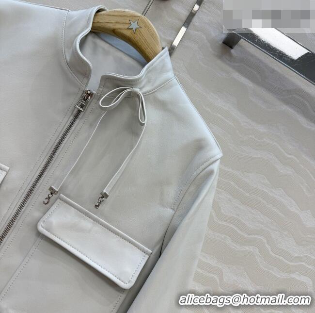 Traditional Discount Dior Lambskin Jacket D041008 White 2026