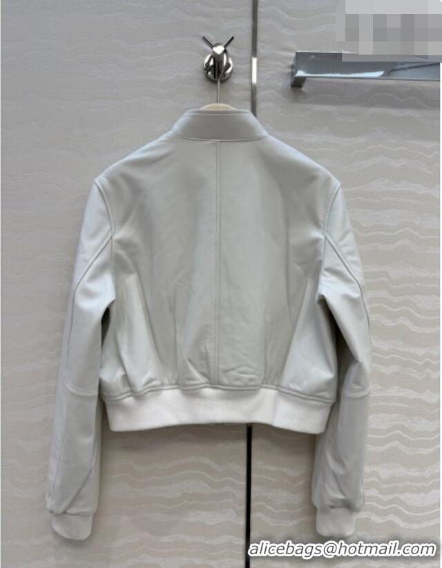 Traditional Discount Dior Lambskin Jacket D041008 White 2026
