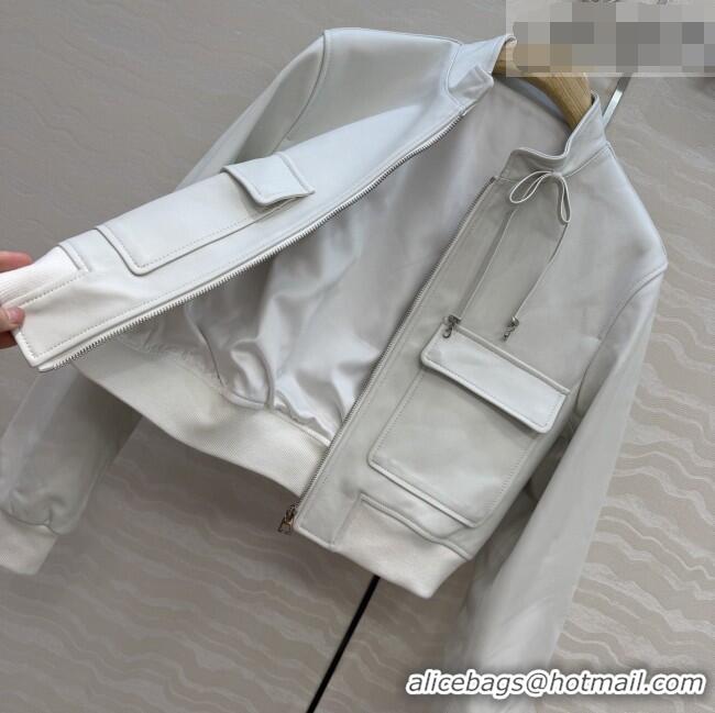 Traditional Discount Dior Lambskin Jacket D041008 White 2026