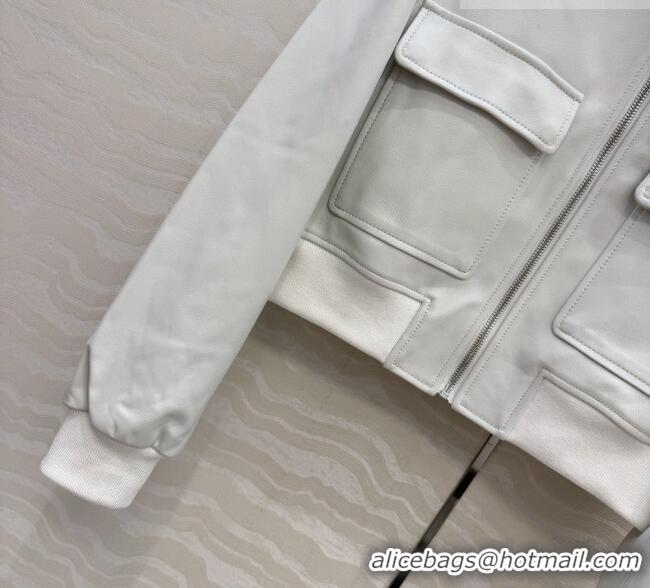 Traditional Discount Dior Lambskin Jacket D041008 White 2026