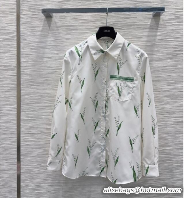 Famous Brand Inexpensive Dior Shirt D041013 White/Green 2026