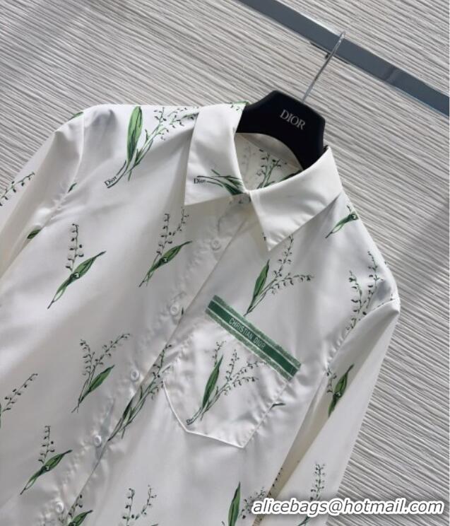 Famous Brand Inexpensive Dior Shirt D041013 White/Green 2026