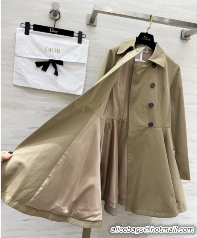 Buy Fashion Discount Dior Trench Coat Dress P041018 Khaki 2026
