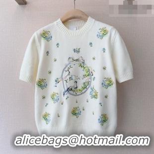 Unique Grade Dior Short-Sleeved Sweater D041113 White 2026