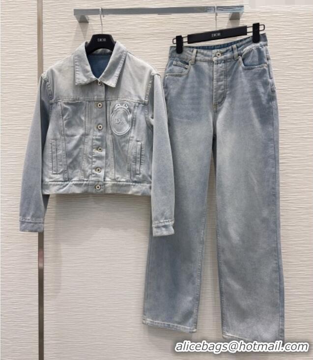Inexpensive Dior Jeans in Light Blue Cotton Denim D041418 2026