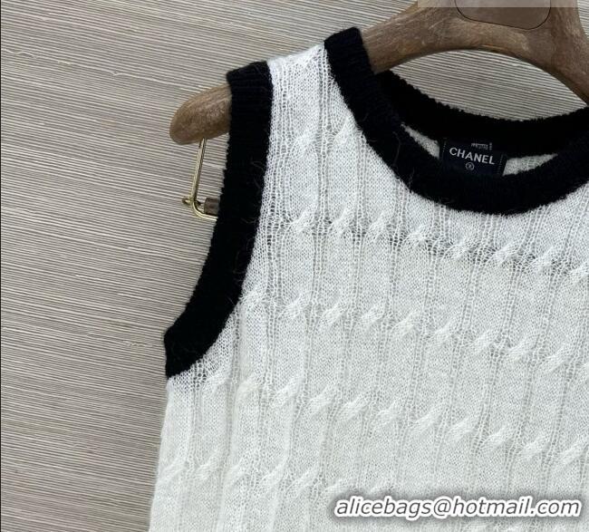 Buy Inexpensive Chanel Wool Vest CH081120 White 2026