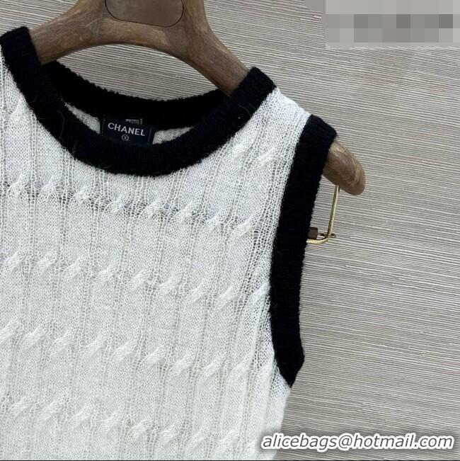 Buy Inexpensive Chanel Wool Vest CH081120 White 2026