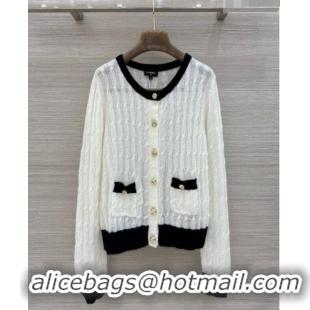 Hot Sale Design Chanel Wool Cardigan CH081121 White 2026