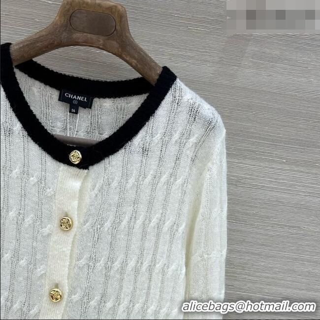 Hot Sale Design Chanel Wool Cardigan CH081121 White 2026