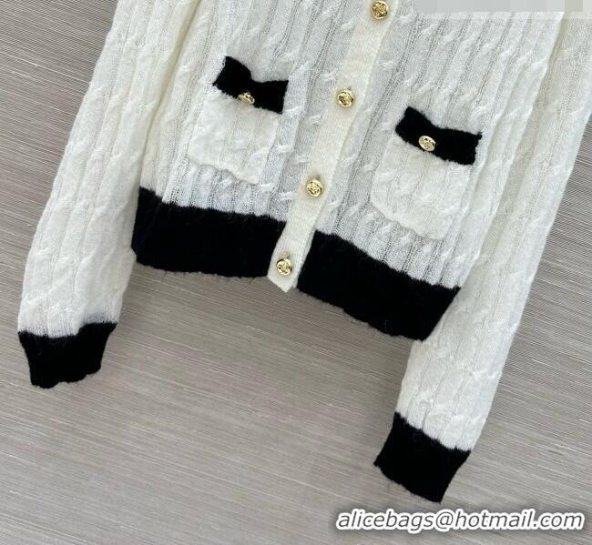 Hot Sale Design Chanel Wool Cardigan CH081121 White 2026