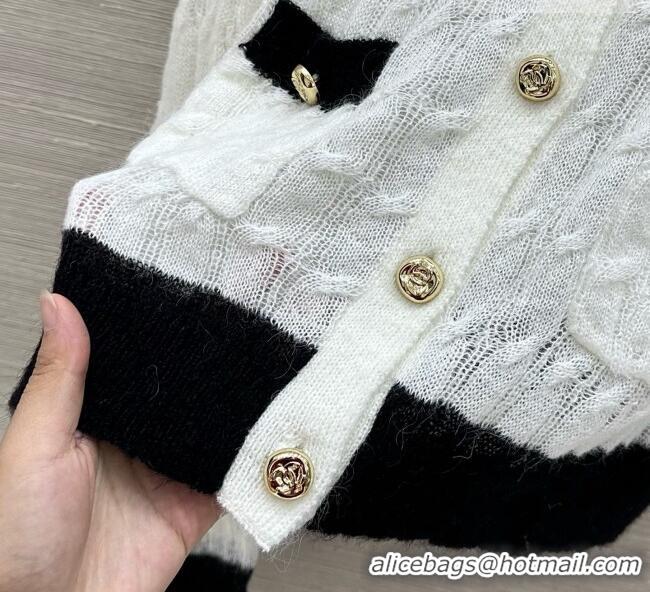 Hot Sale Design Chanel Wool Cardigan CH081121 White 2026