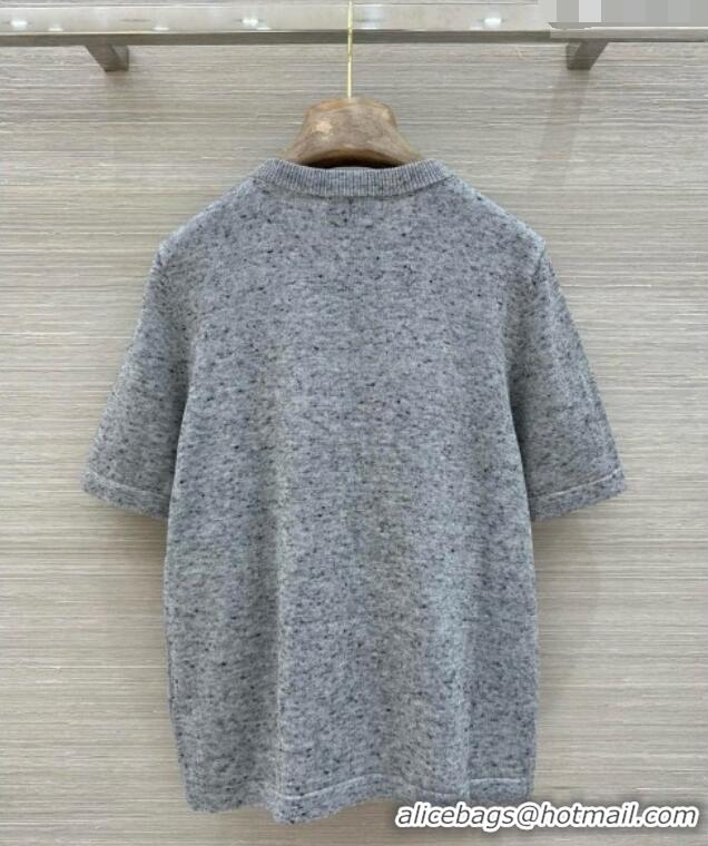 Super Quality Chanel Wool T-shirt CH081123 Grey 2026