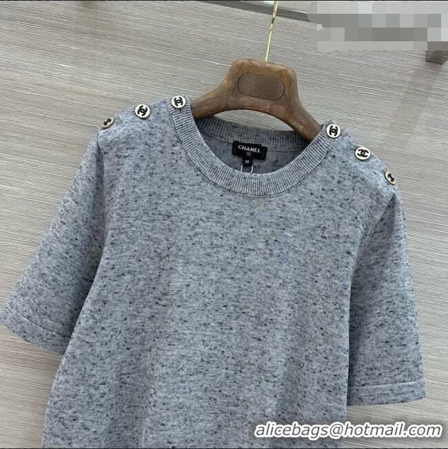 Super Quality Chanel Wool T-shirt CH081123 Grey 2026