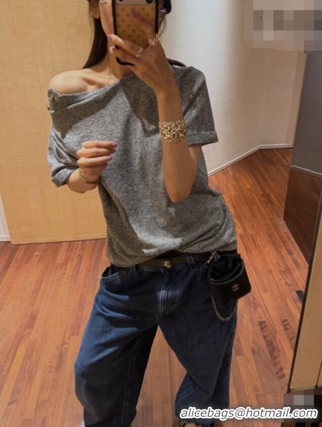 Super Quality Chanel Wool T-shirt CH081123 Grey 2026