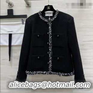 Good Product Chanel Tweed Jacket CH081213 Black 2026