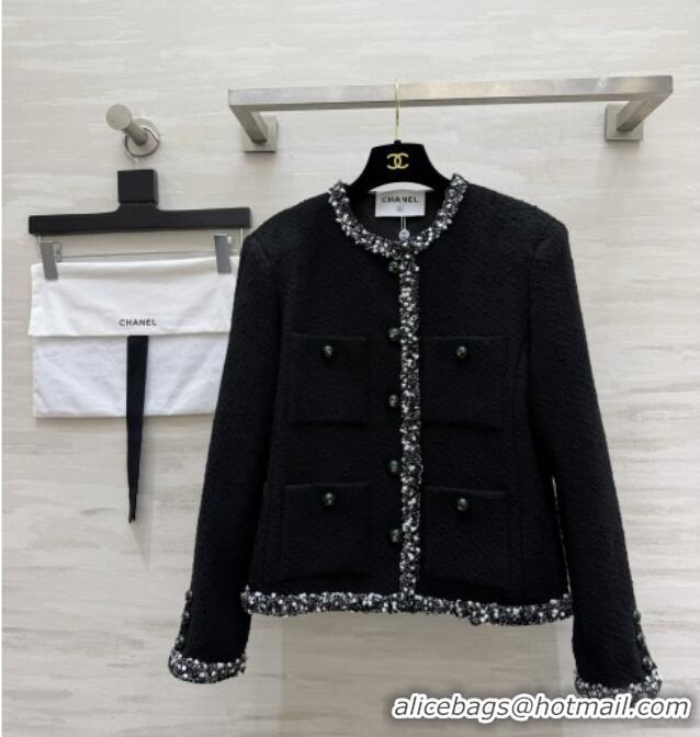 Good Product Chanel Tweed Jacket CH081213 Black 2026
