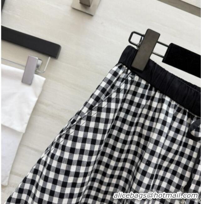 Classic Cheapest Chanel Skirt CH081214 Black/White 2026