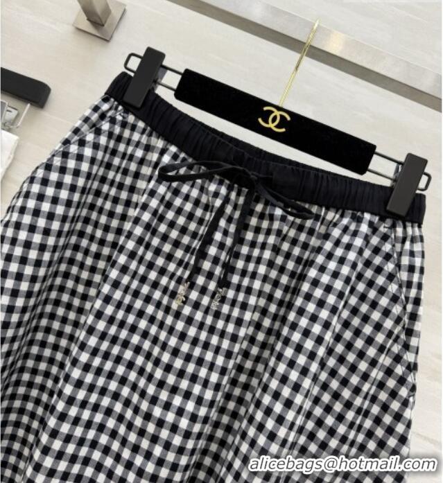 Classic Cheapest Chanel Skirt CH081214 Black/White 2026