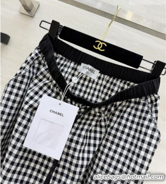 Classic Cheapest Chanel Skirt CH081214 Black/White 2026