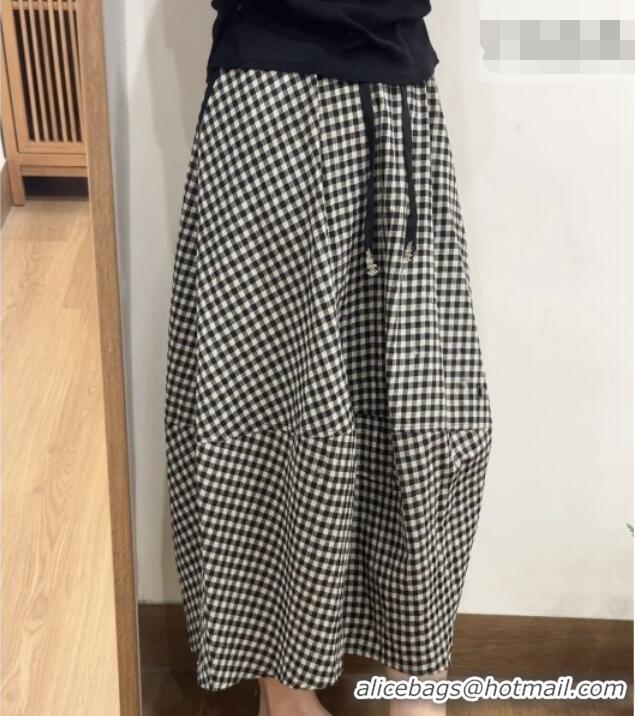 Classic Cheapest Chanel Skirt CH081214 Black/White 2026