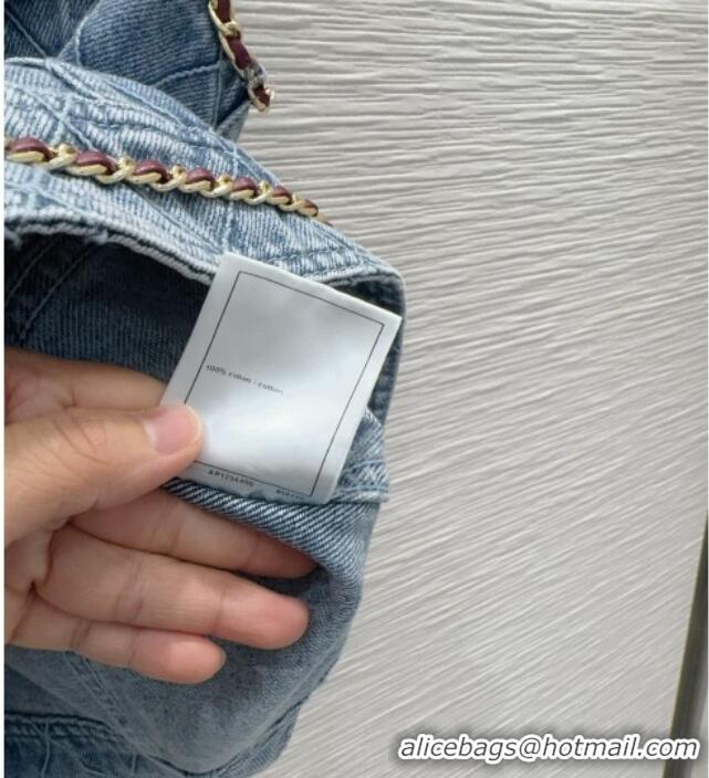Luxury Discount Chanel Denim Vest CH081222 Blue 2026