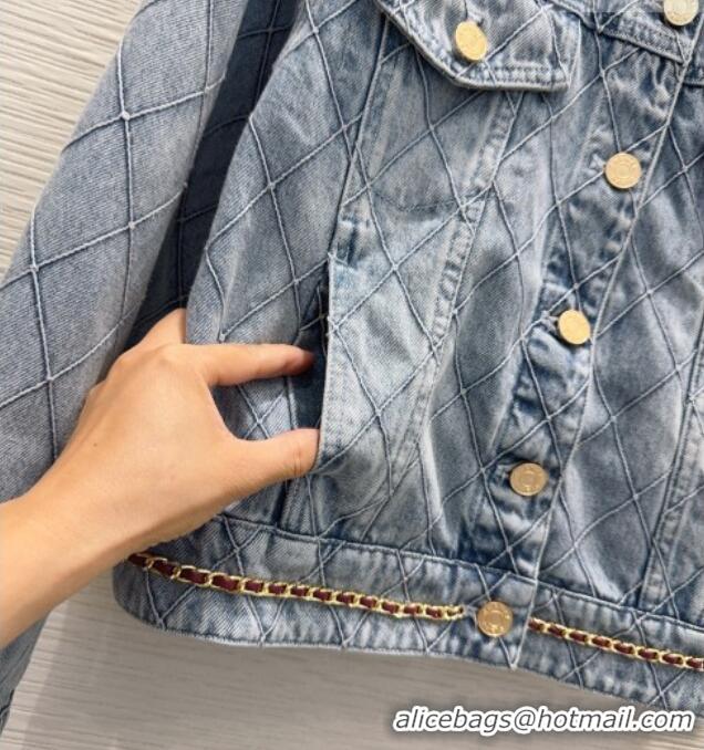 Top Quality Chanel Denim Jacket CH081230 Blue 2026