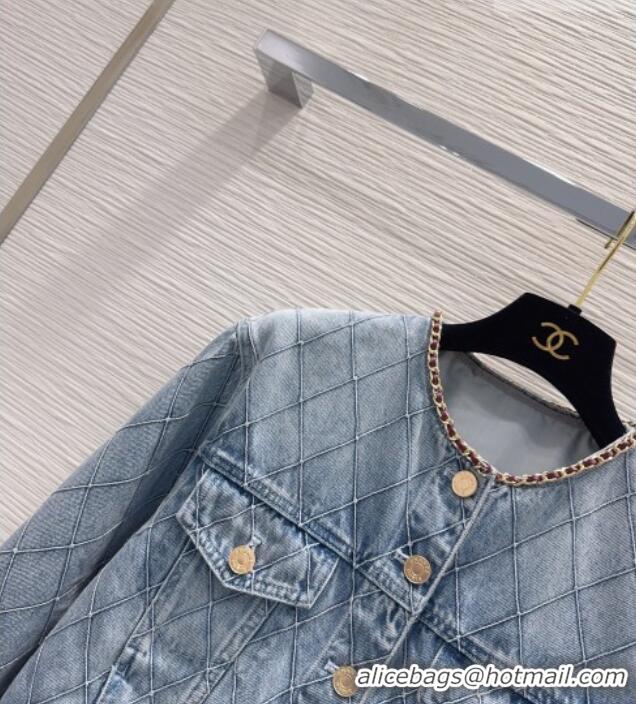 Top Quality Chanel Denim Jacket CH081230 Blue 2026
