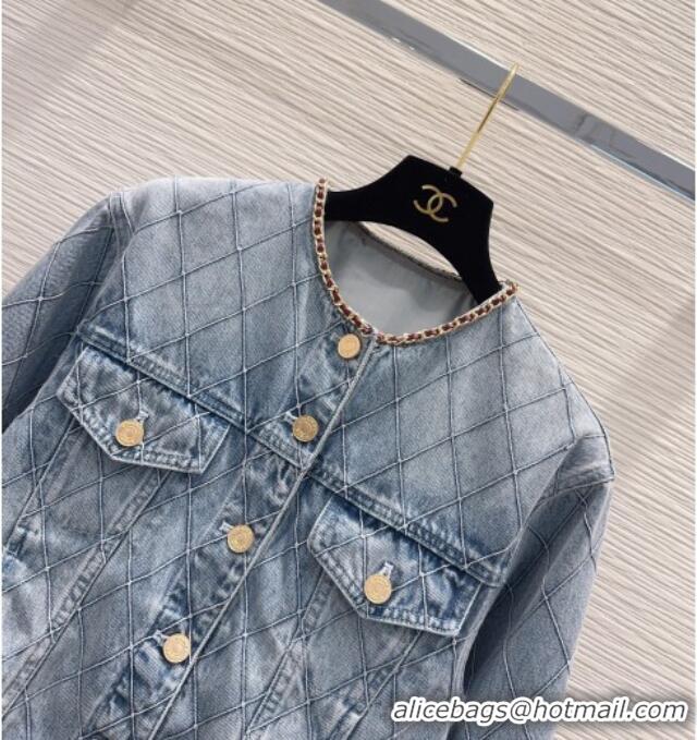 Top Quality Chanel Denim Jacket CH081230 Blue 2026