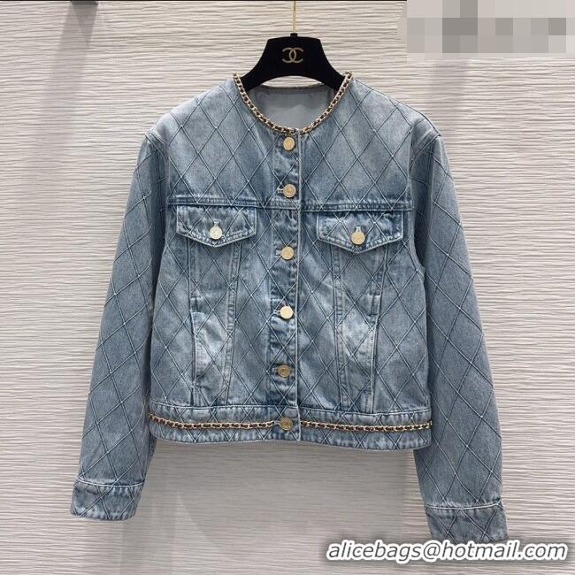 Top Quality Chanel Denim Jacket CH081230 Blue 2026