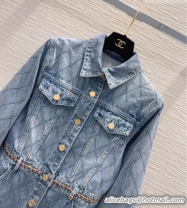 New Fashion Chanel Denim Dress CH081246 Blue 2026