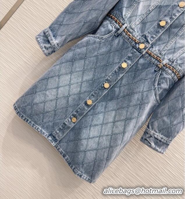 New Fashion Chanel Denim Dress CH081246 Blue 2026