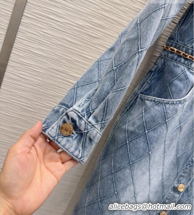 New Fashion Chanel Denim Dress CH081246 Blue 2026