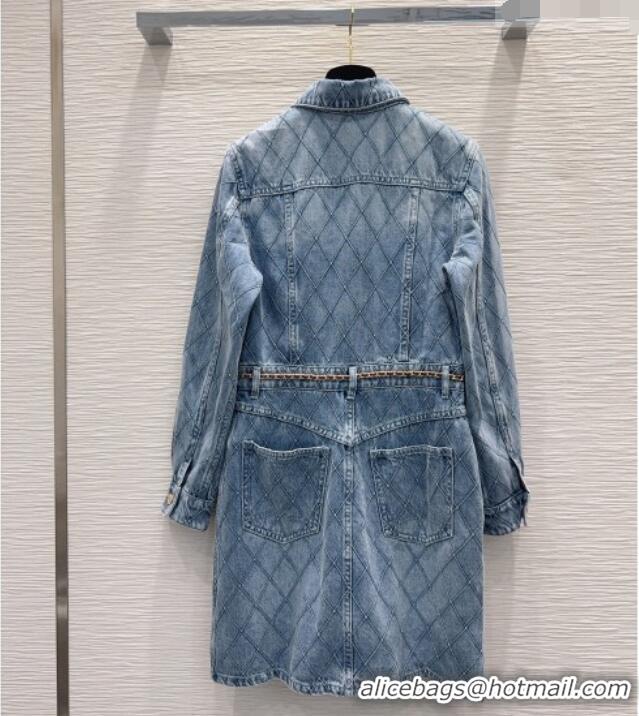 New Fashion Chanel Denim Dress CH081246 Blue 2026