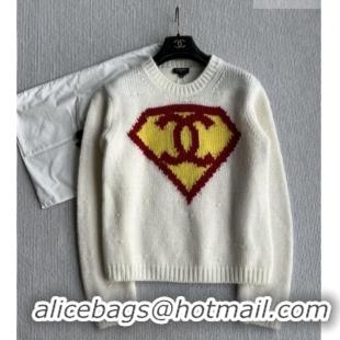 Top Grade Chanel Cashmere Sweater CH081251 White 2026