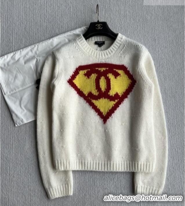 Top Grade Chanel Cashmere Sweater CH081251 White 2026