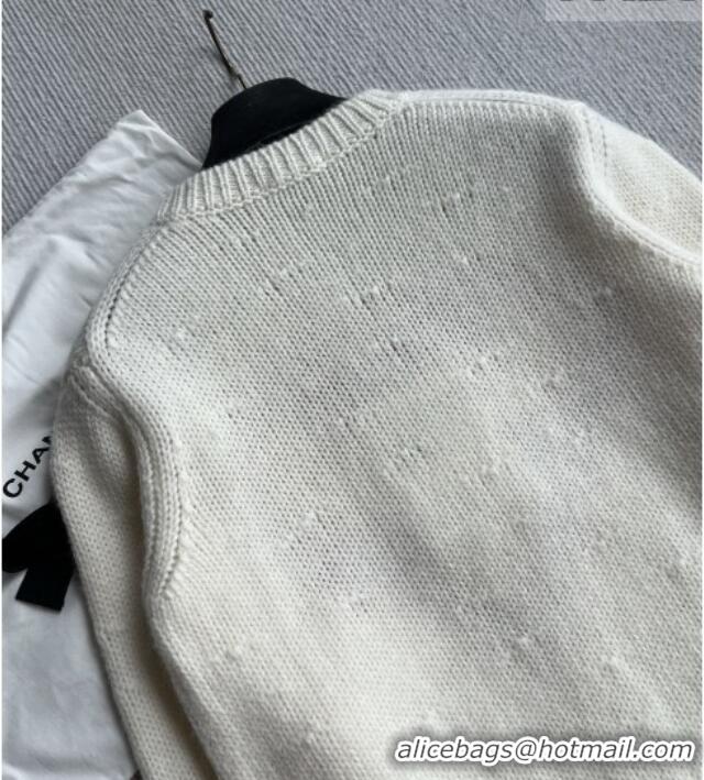 Top Grade Chanel Cashmere Sweater CH081251 White 2026