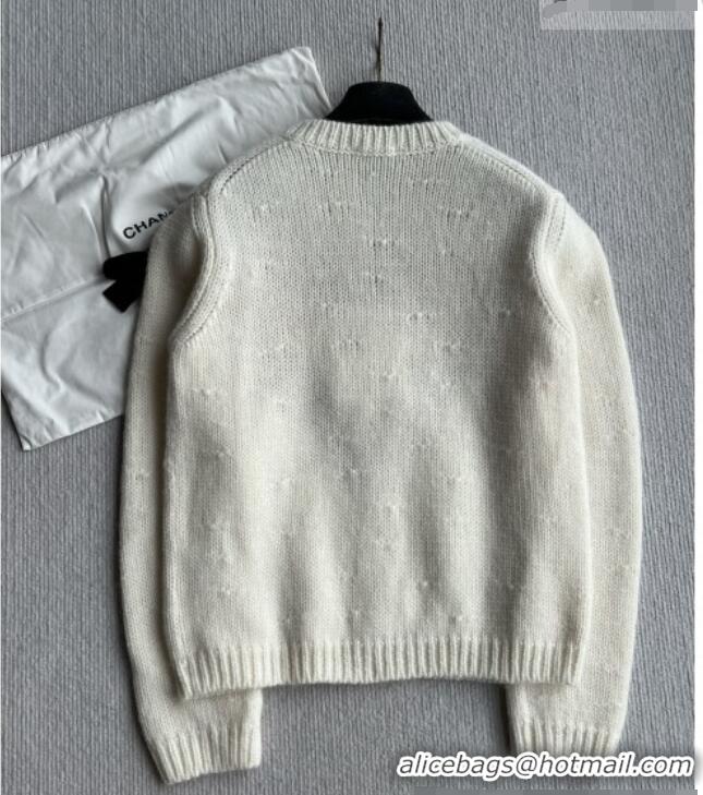 Top Grade Chanel Cashmere Sweater CH081251 White 2026