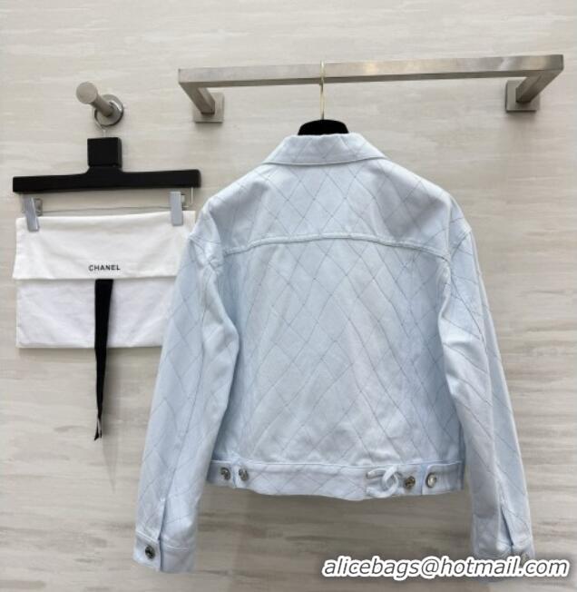 Good Quality Chanel Jacket CH081269 Light Blue 2026